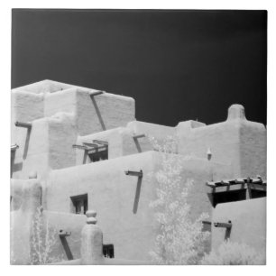 Azulejo De Cerâmica Estilo Pueblo Inn adobe em Loretto, Santa Fe, Novo