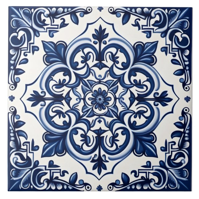 Azulejo De Cerâmica Estilo Russo do Mediterrâneo Português (Frente)