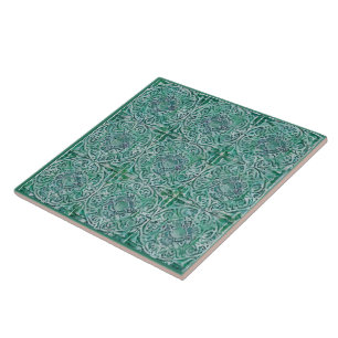 Azulejo De Cerâmica Estilo verde maiológico