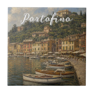 Azulejo De Cerâmica Estilo Vintage Portofino Genova Itália
