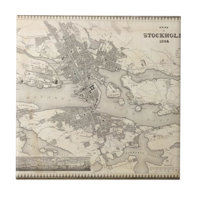 Azulejo De Cerâmica Éstocolmo, suecia (Frente)