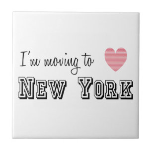 Azulejo De Cerâmica Estou me mudando para Nova York
