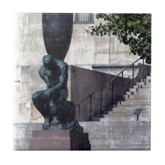 Azulejo De Cerâmica Estou pensando em Kansas City (Frente)