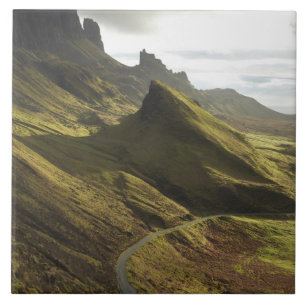 Azulejo De Cerâmica Estrada ascendente The Quiraing, Ilha de Skye,