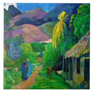 Azulejo De Cerâmica Estrada no Taiti, Gauguin