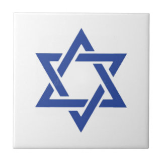Azulejo De Cerâmica Estrela de Davi Israel Judaico Premier
