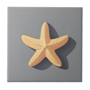 Azulejo De Cerâmica Estrela-do-mar e sua Sombra