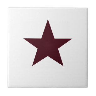 Azulejo De Cerâmica Estrela Marrom Chocolate
