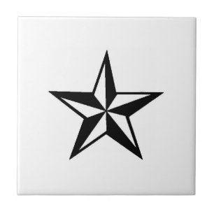 Azulejo De Cerâmica Estrela náutica simples