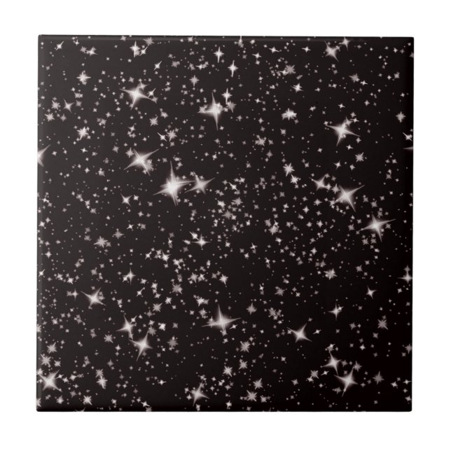 Azulejo De Cerâmica estrela negra (Frente)