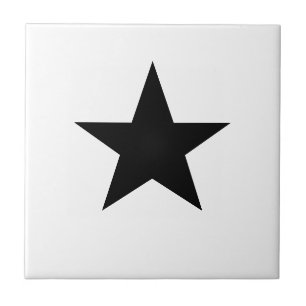 Azulejo De Cerâmica Estrela Preta