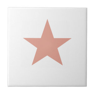 Azulejo De Cerâmica Estrela Rosa