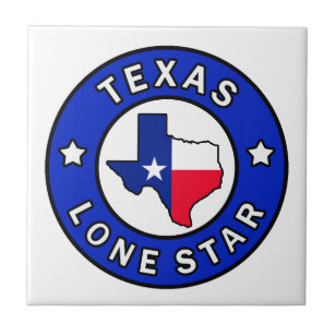 Azulejo De Cerâmica Estrela solitária de Texas