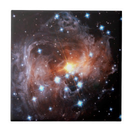 Azulejo De Cerâmica Estrela Supergigante Vermelha V838 Monocerotis Fot