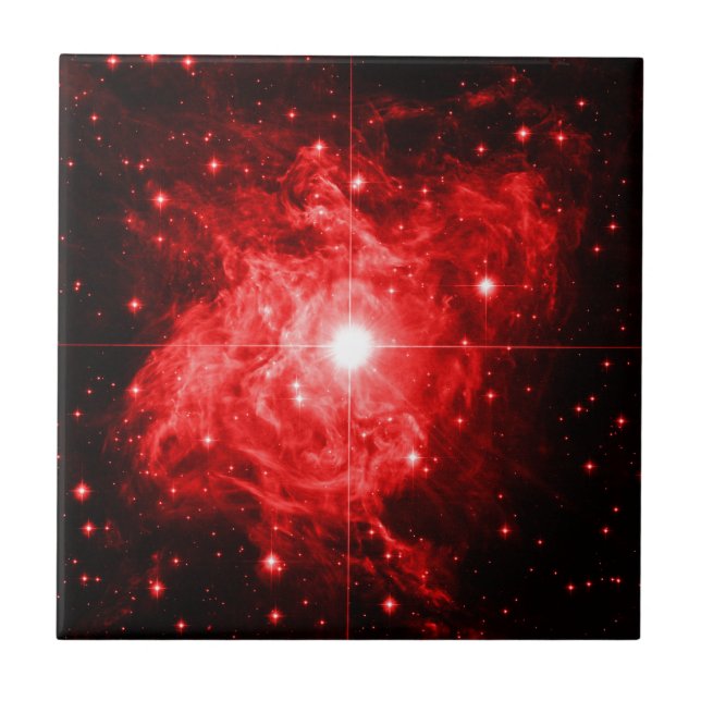 Azulejo De Cerâmica Estrela Vermelha (Frente)