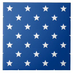 Azulejo De Cerâmica Estrelas de Banner Arrastadas