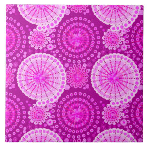 Azulejo De Cerâmica Estrelas e pineiras, ametista roxo