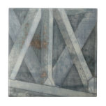 Azulejo De Cerâmica Estrutura industrial | Ponte<br><div class="desc">Essa impressão de uma estrutura industrial foi criada por Jennifer Goldberger e se assemelha aos trechos de uma ponte. Esta estrutura de cinzas é bem fundida,  fazer que você quer atravessar e ver o que está do outro lado. Peça o seu hoje!</div>
