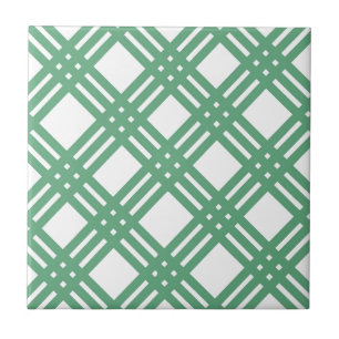 Azulejo De Cerâmica Estrutura verde e branca