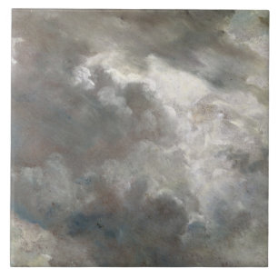 Azulejo De Cerâmica Estudo da nuvem de John Constable , 1821 (óleo n
