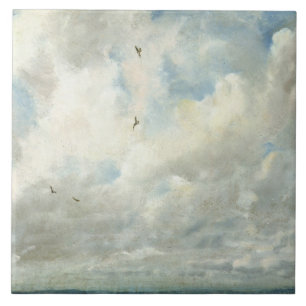 Azulejo De Cerâmica Estudo da nuvem de John Constable , 1821 (óleo n
