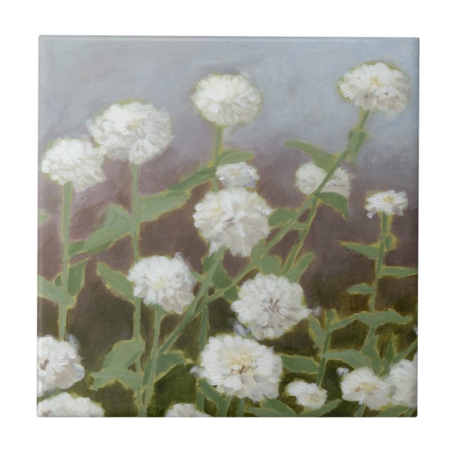 Azulejo De Cerâmica Estudo de Jardim Botânico I (Frente)