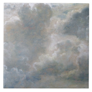 Azulejo De Cerâmica Estudo de nuvens de Cumulus, 1822 de John