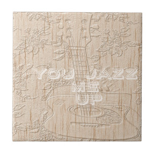 Azulejo De Cerâmica Eu adoro madeira indo marrom Hakuna Matata