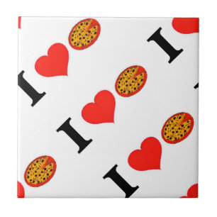 Azulejo De Cerâmica Eu Adoro Pizza