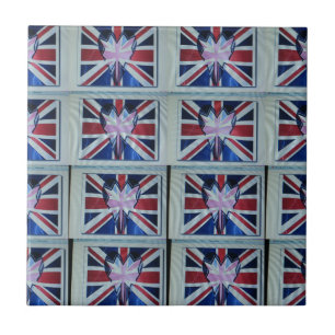 Azulejo De Cerâmica Eu amo a Inglaterra.