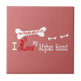 Azulejo De Cerâmica Eu Amo Meu Cachorro Afegão