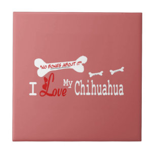 Azulejo De Cerâmica Eu Amo Meu ChIHUAHUA