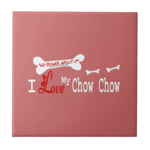 Azulejo De Cerâmica Eu Amo Meu Chow Chow
