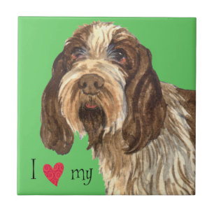 Azulejo De Cerâmica Eu amo meu espinone italiano