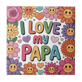 Azulejo De Cerâmica Eu amo meu papai