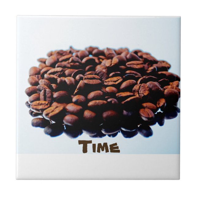 Azulejo De Cerâmica Eu amo o aroma do café (Frente)