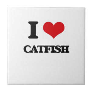 Azulejo De Cerâmica Eu amo o peixe-gato