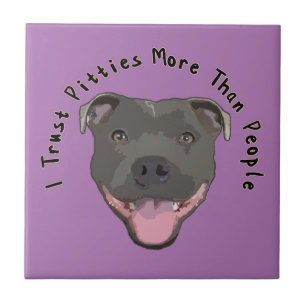 Azulejo De Cerâmica Eu confio Pitties