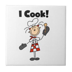 Azulejo De Cerâmica Eu Cozinho - Chef Feminina