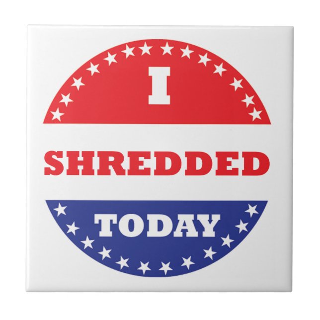 Azulejo De Cerâmica Eu Destruí Hoje (Frente)