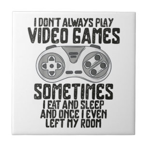 Azulejo De Cerâmica Eu Nem Sempre Toco Videos games Gaming Humor Engra