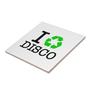 Azulejo De Cerâmica Eu recicl o disco