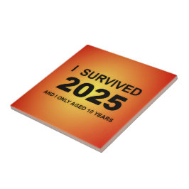 Azulejo De Cerâmica Eu Sobrevivi 2025