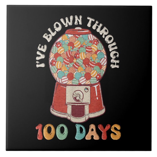 Azulejo De Cerâmica Eu Soprei 100 Dias (Frente)