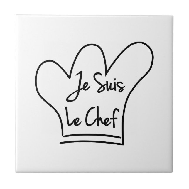 Azulejo De Cerâmica Eu Sou O Chef (Frente)