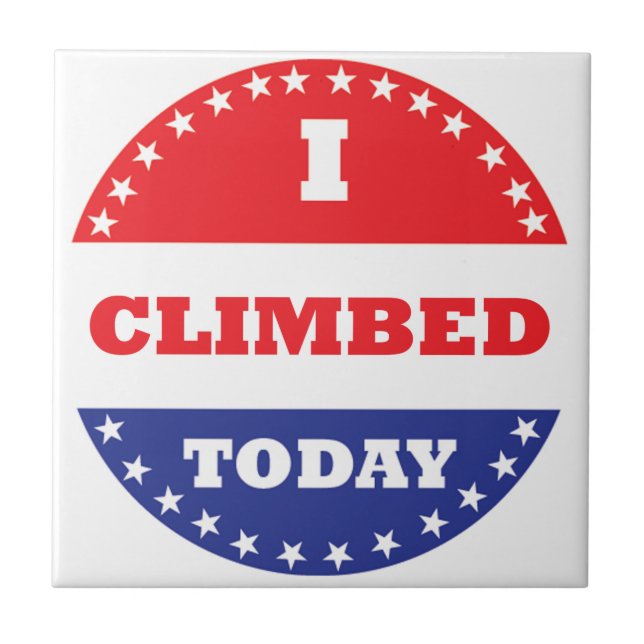 Azulejo De Cerâmica Eu Subi Hoje (Frente)