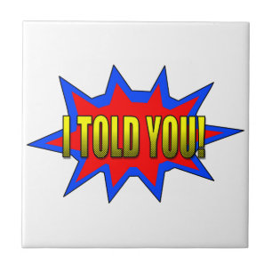 Azulejo De Cerâmica Eu Te Disse