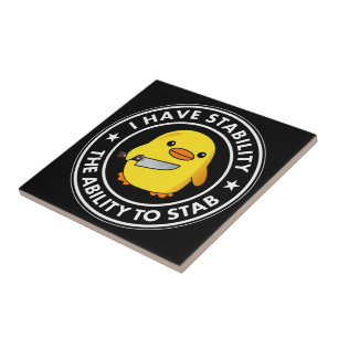 Azulejo De Cerâmica Eu Tenho Estabilidade E Capacidade De Esfaquear En