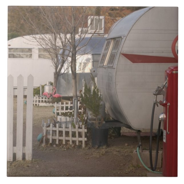 Azulejo De Cerâmica EUA, arizona, Bisbee: Motel obscuro de Dell, tudo (Frente)