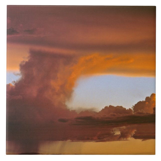 Azulejo De Cerâmica EUA, Arizona, Grand Canyon NP. criadas do pôr do s (Frente)